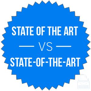 is state of the art hyphenated|state of the art synonym.